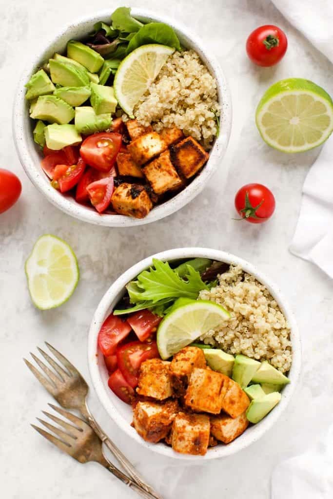 Meal Prep Chipotle Tofu Quinoa Bowls Simply Quinoa