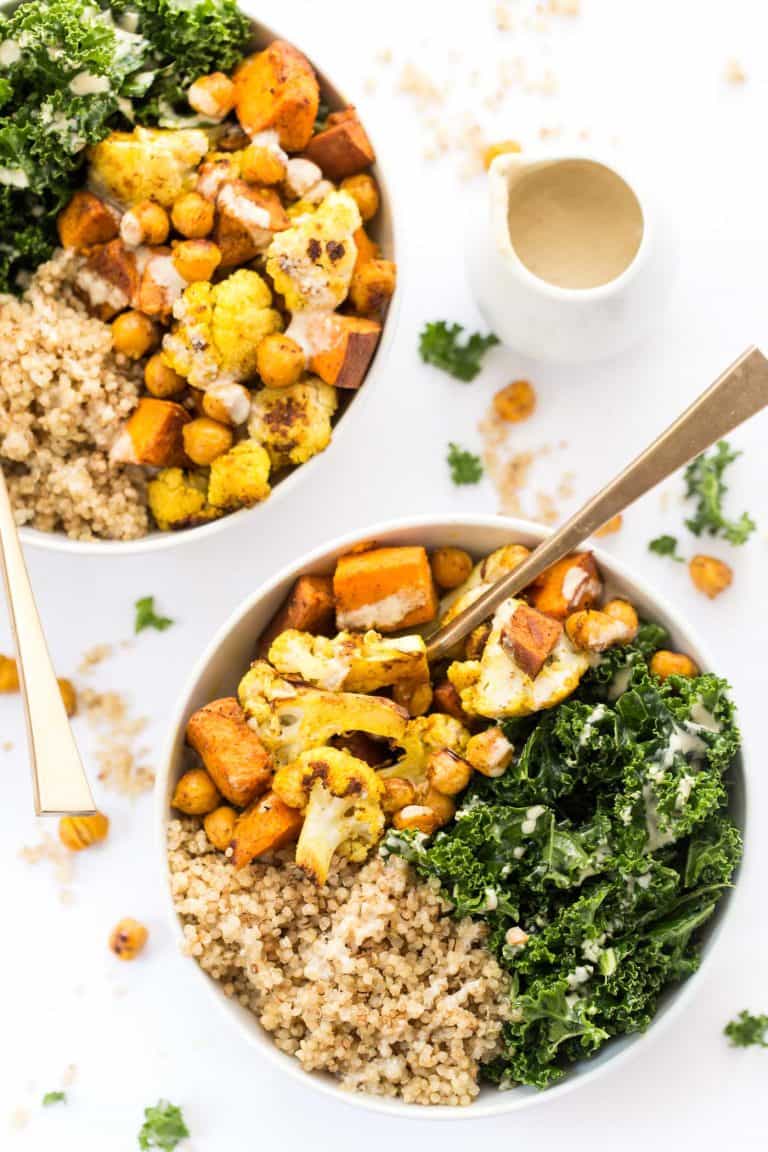 Curry Roasted Vegetable Quinoa Bowls - Simply Quinoa