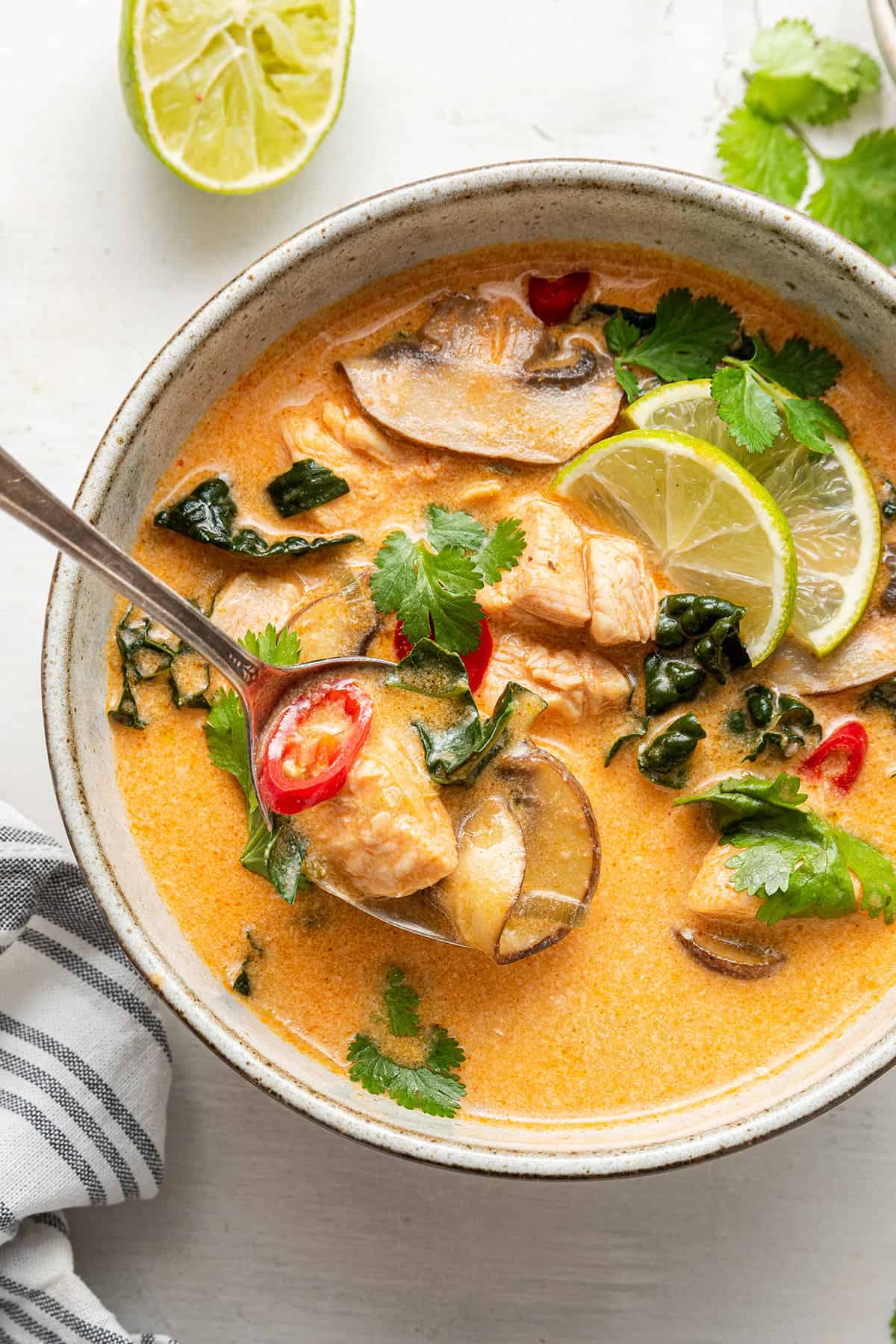 Thai Coconut Curry Chicken Soup Recipe | Simply Quinoa