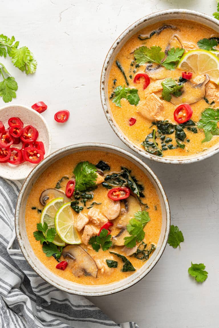 Thai Coconut Curry Chicken Soup Recipe | Simply Quinoa