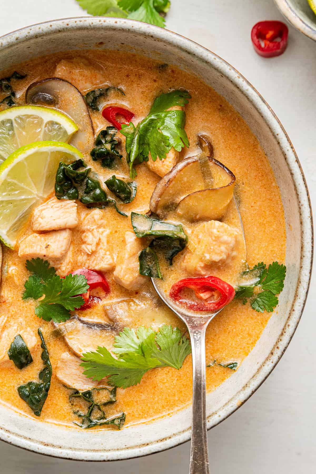 Thai Coconut Curry Chicken Soup Recipe | Simply Quinoa