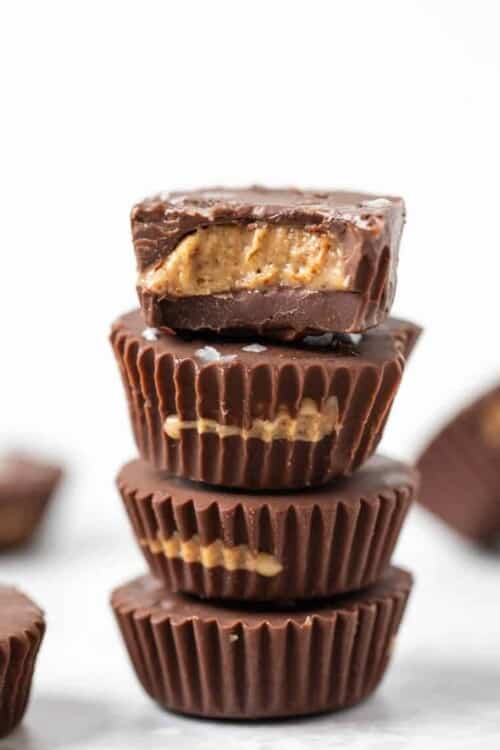 Dark Chocolate Almond Butter Cups - Simply Quinoa