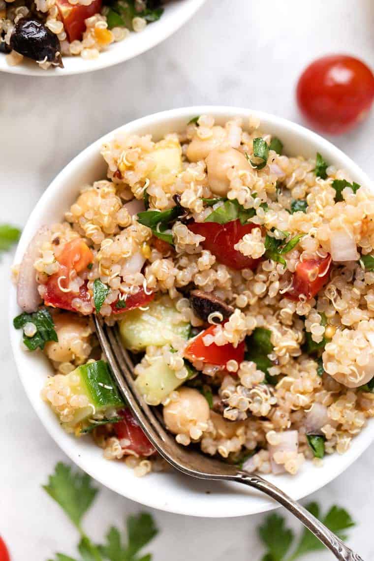 The Best Quinoa Greek Salad | High Protein & Vegan - Simply Quinoa
