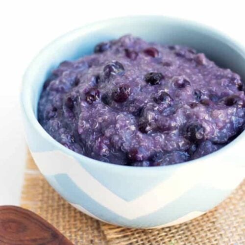 90 Second Blueberry Breakfast Quinoa Simply Quinoa