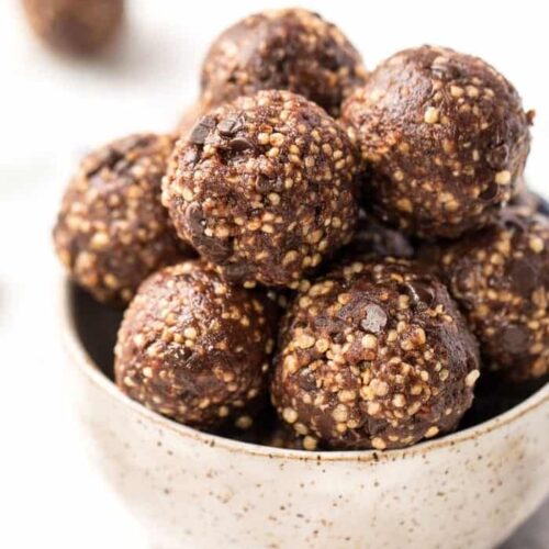 Turtle Cookie Quinoa Energy Bites - Simply Quinoa