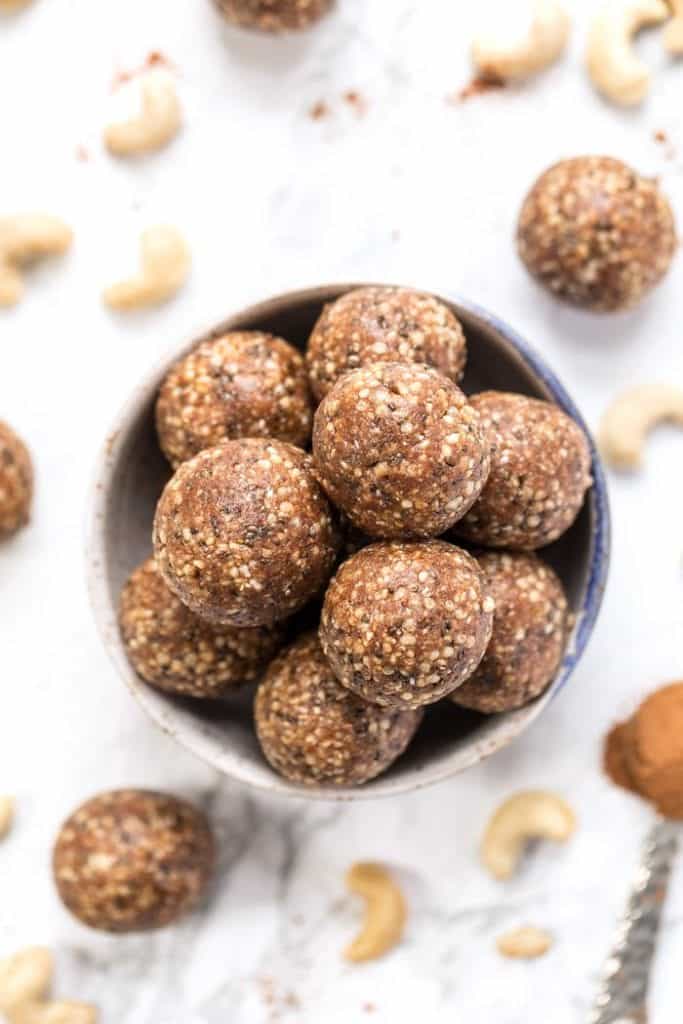 Vegan Snickerdoodle Energy Bites - Simply Quinoa