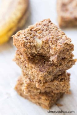 Flourless Banana-Quinoa Breakfast Bars - Simply Quinoa