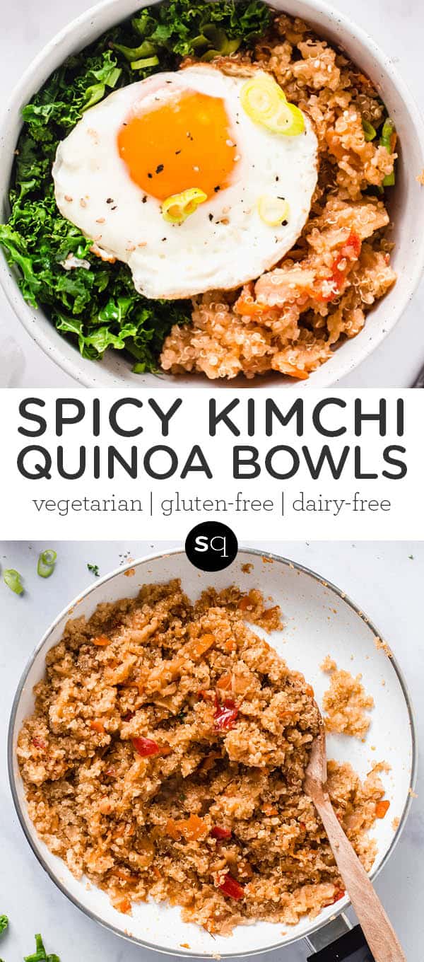 Spicy Kimchi Quinoa Bowls {15 Minute Meal} Simply Quinoa