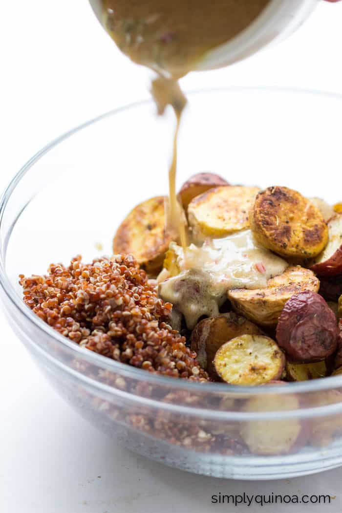 Roasted Potato Red Quinoa Salad Simply Quinoa