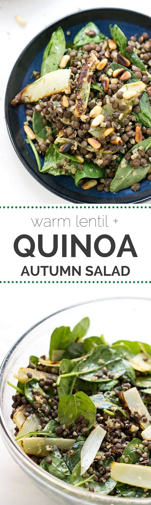 Warm Lentil Salad with Spinach & Quinoa - Simply Quinoa