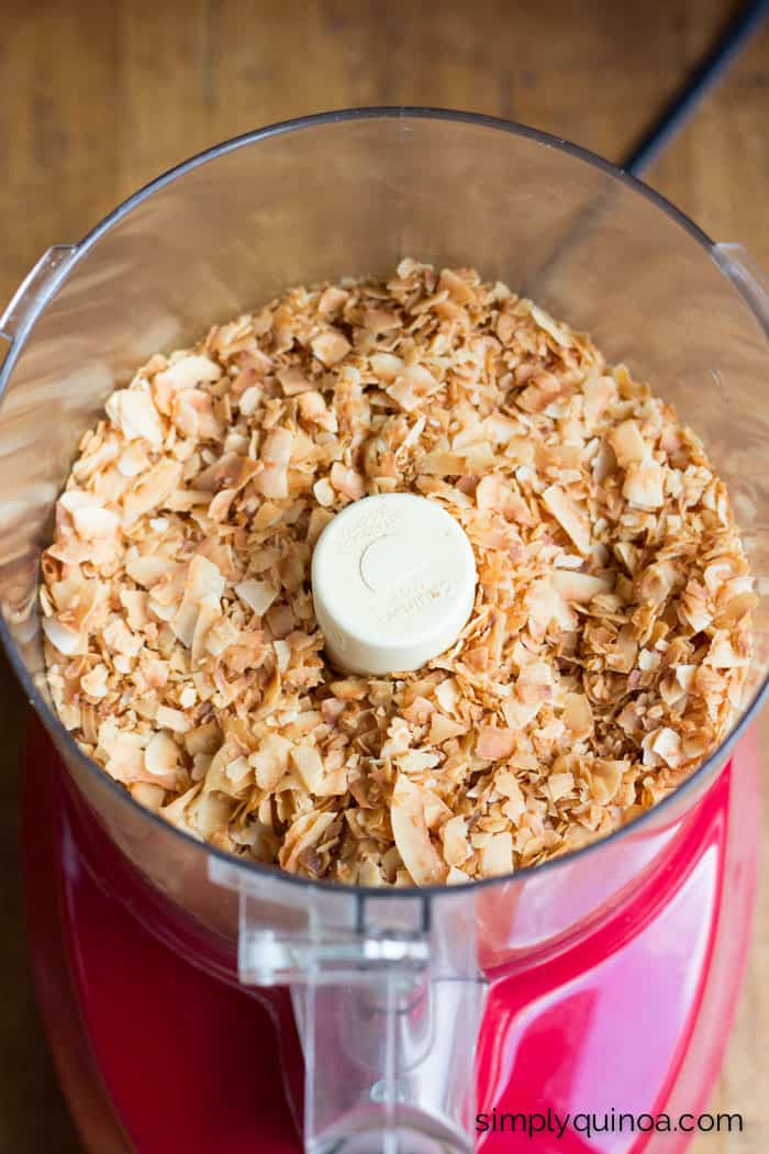 DIY toasted coconut butter. Only takes a few minutes to make and uses just 1 ingredient.