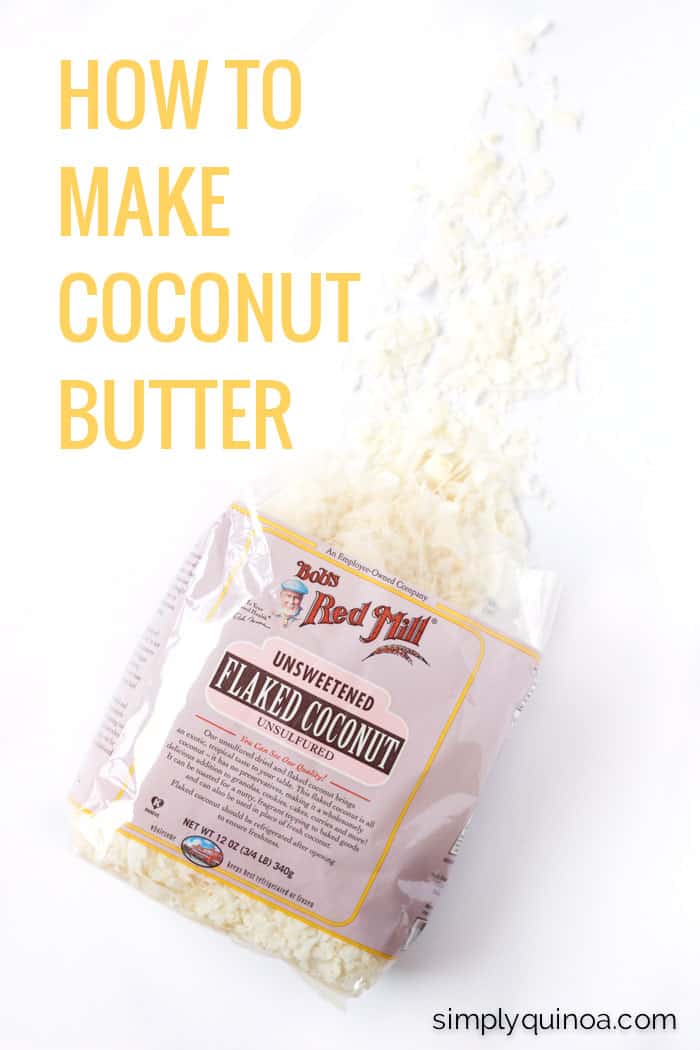 Learn how to make coconut butter using only one ingredient >> coconut flakes!