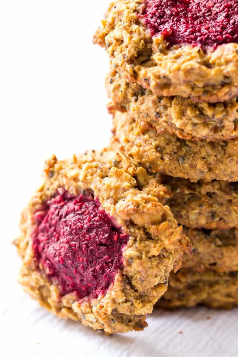 Peanut Butter + Jelly Quinoa Breakfast Cookies - Simply Quinoa