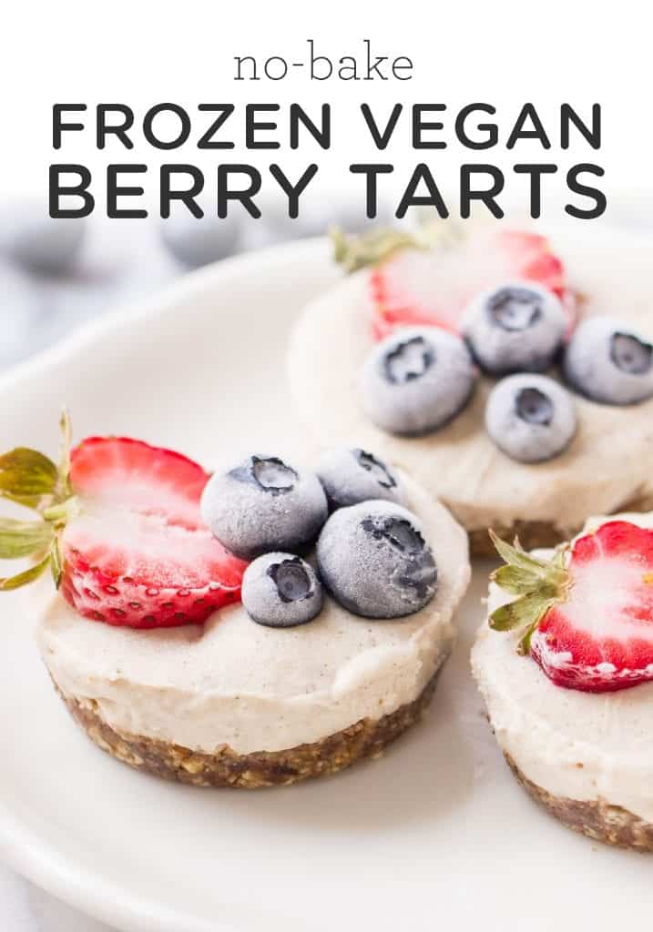 No-Bake Frozen Berry Tarts - Simply Quinoa