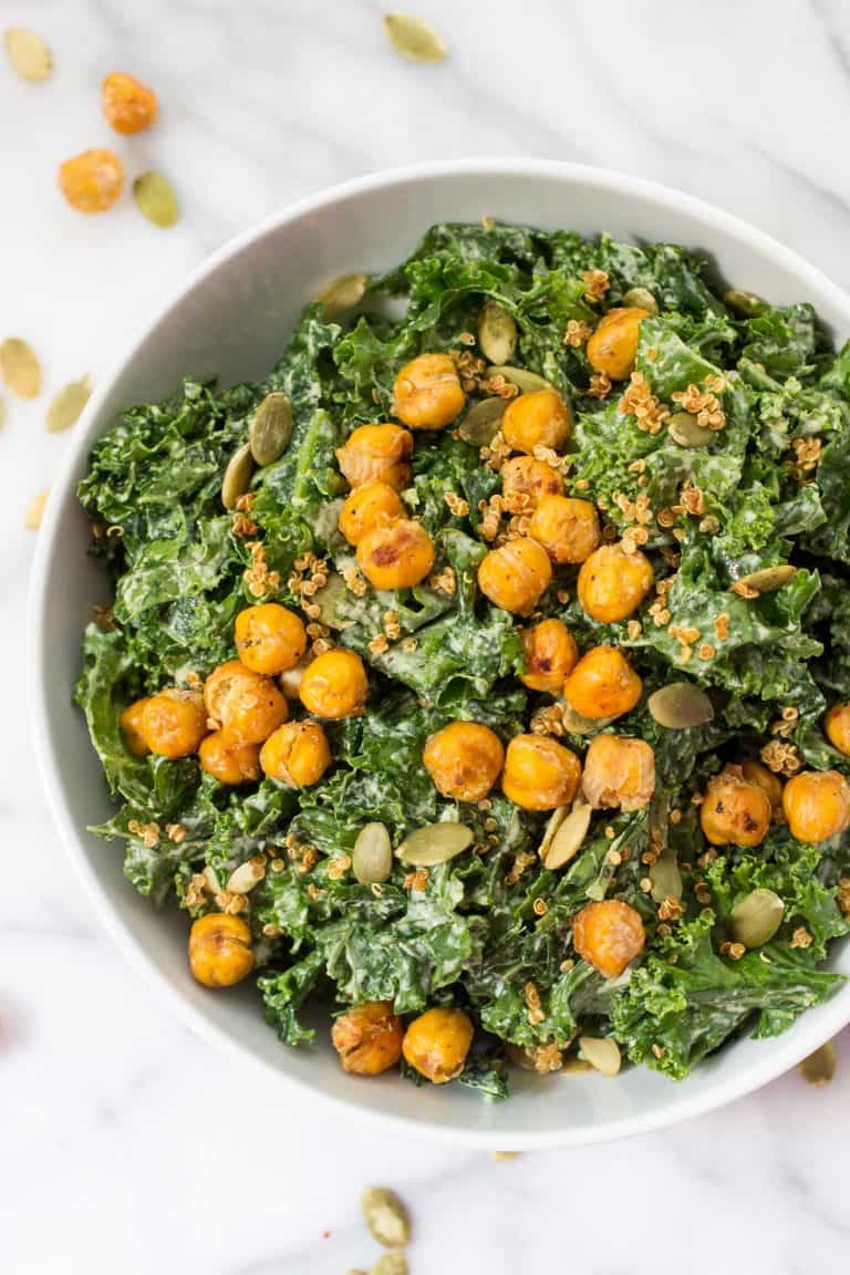 Vegan Kale Caesar Salad Recipe - Simply Quinoa