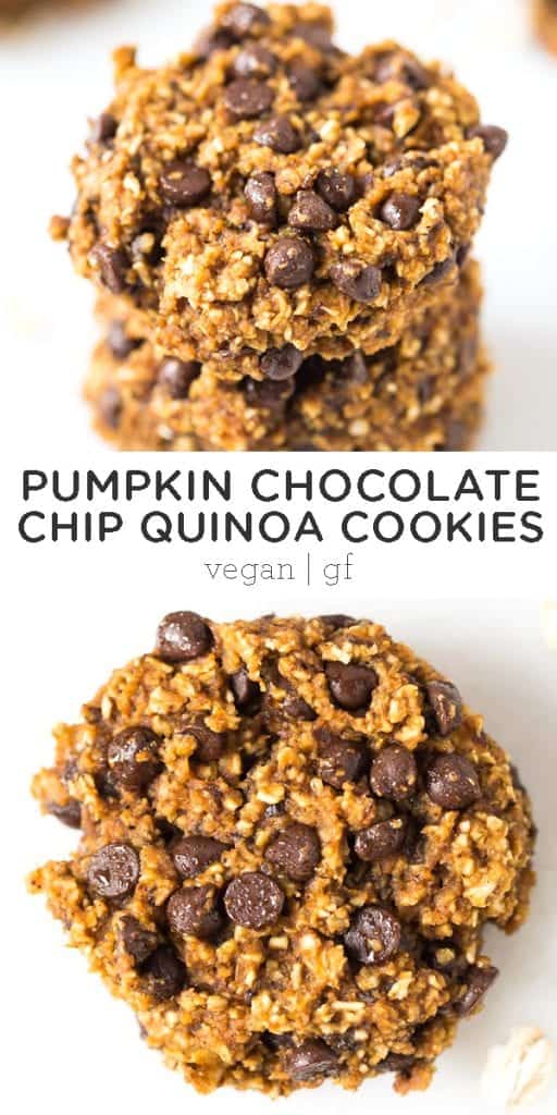 pumpkin quinoa chocolate chip cookie