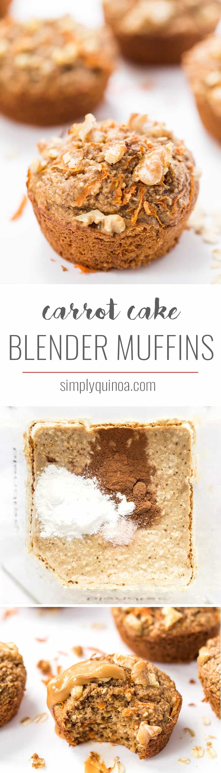 736px x 2575px - Healthy Carrot Cake Blender Muffins