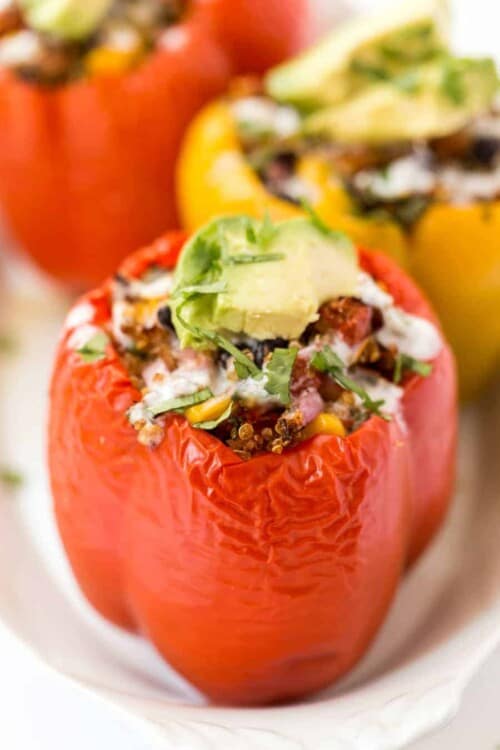 Mexican Quinoa Stuffed Peppers Recipe - Simply Quinoa