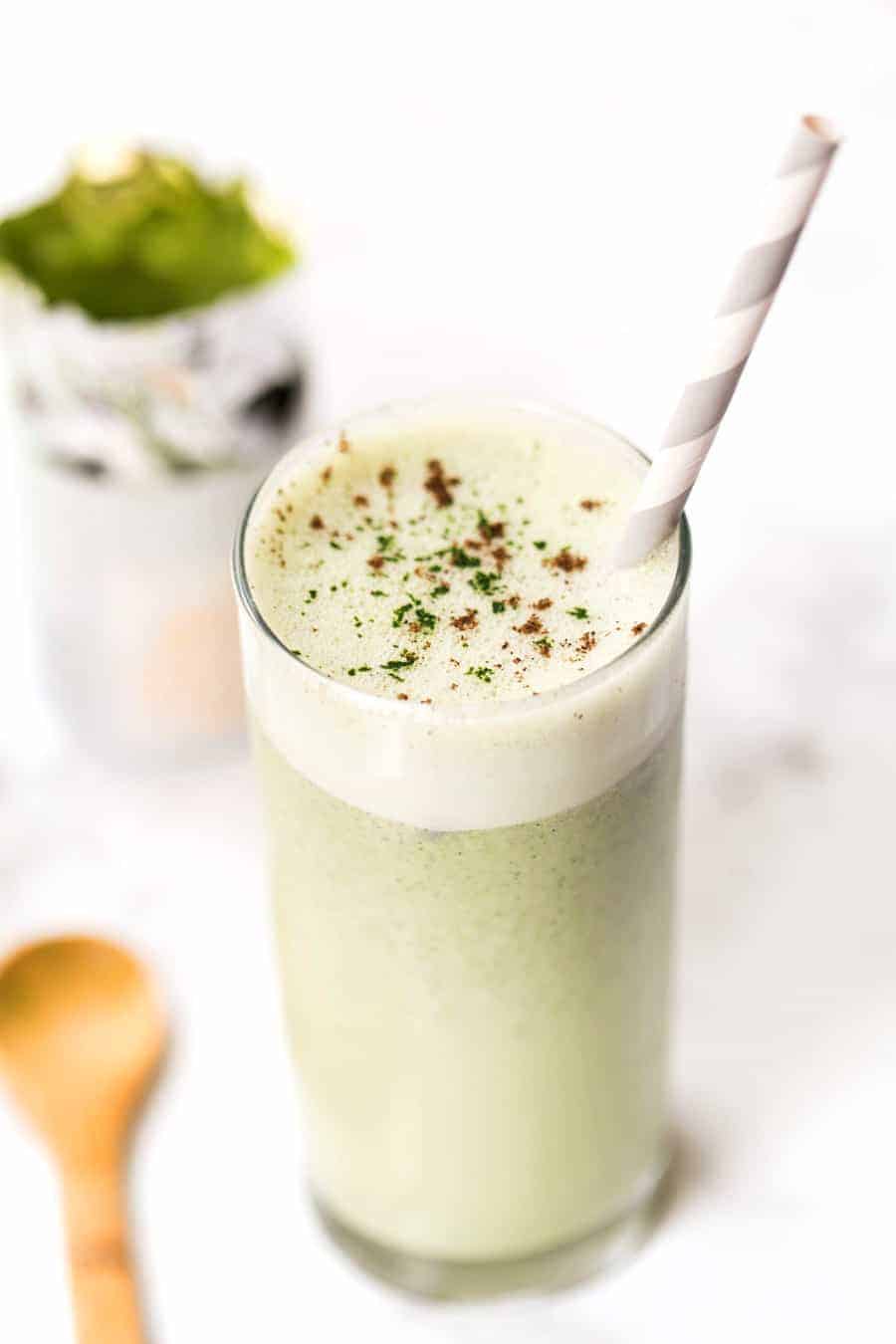 Iced Matcha Green Tea Latte Recipe - Real + Vibrant