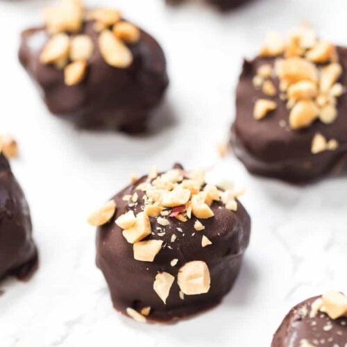 No Bake Snickers Banana Bites - Simply Quinoa