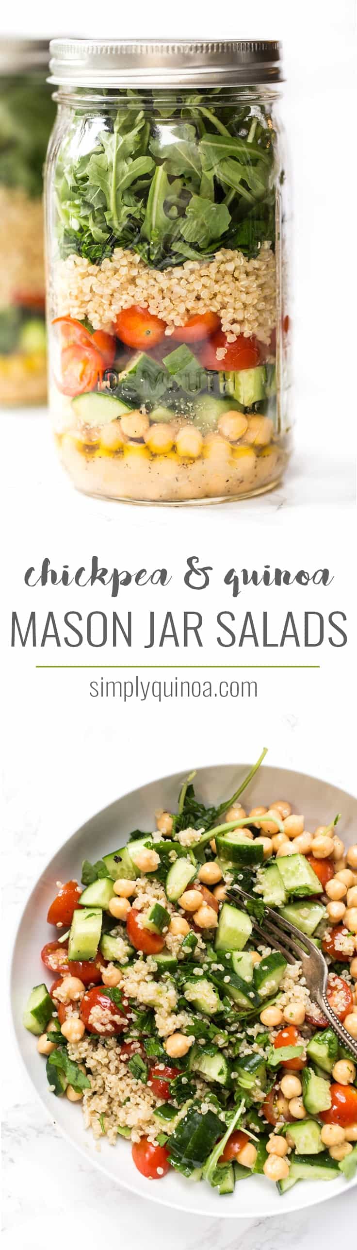Sweet Potato & Quinoa Mason Jar Salads - Detoxinista