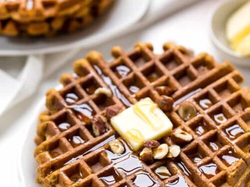Sweet Potato Waffles {Breakfast Recipe} - FeelGoodFoodie