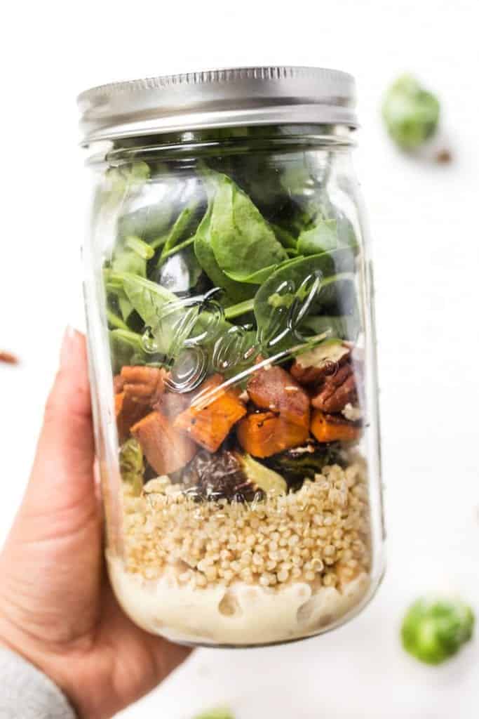 Fall Harvest Mason Jar Quinoa Salad - Simply Quinoa