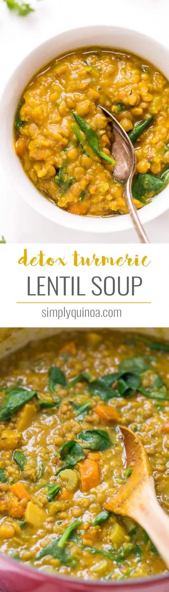 Detox Turmeric Lentil Soup  Simply Quinoa