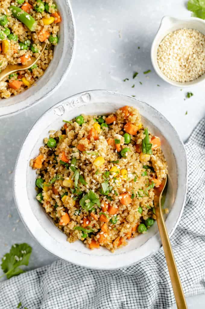 Quinoa Fried Rice Recipe {10-Minute Dinner Idea} - Simply Quinoa