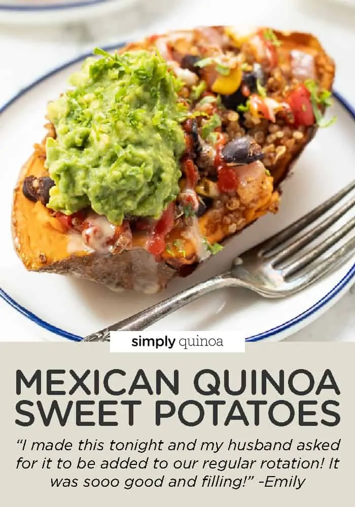 Mexican Quinoa Stuffed Sweet Potatoes - Simply Quinoa