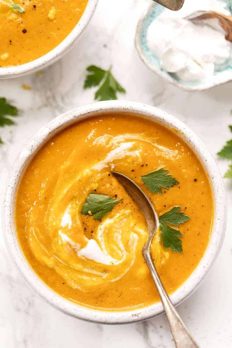 Creamy Turmeric Carrot Soup Recipe