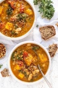 Tuscan Kale White Bean Soup | Simply Quinoa