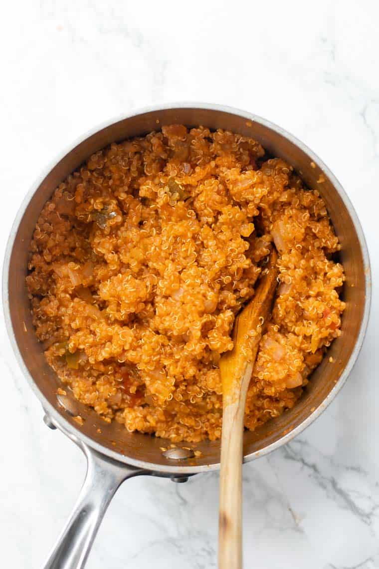Easy Spanish Quinoa Recipe | 5 Ingredients & GF - Simply Quinoa