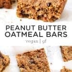 Peanut Butter Oatmeal Bars