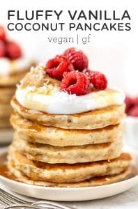 Fluffy Vanilla Coconut Pancakes | Gluten-Free & Vegan - Simply Quinoa