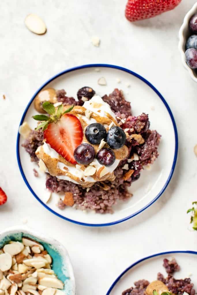 Triple Berry Quinoa Breakfast Bake Vegan And Gluten Free Simply Quinoa