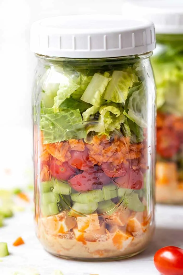 4 Meal Prep Salad Ideas In A Mason Jar - Delightful Mom Food