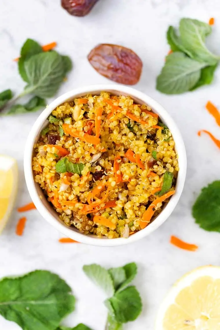 Saffron Middle Eastern Quinoa Salad - Simply Quinoa