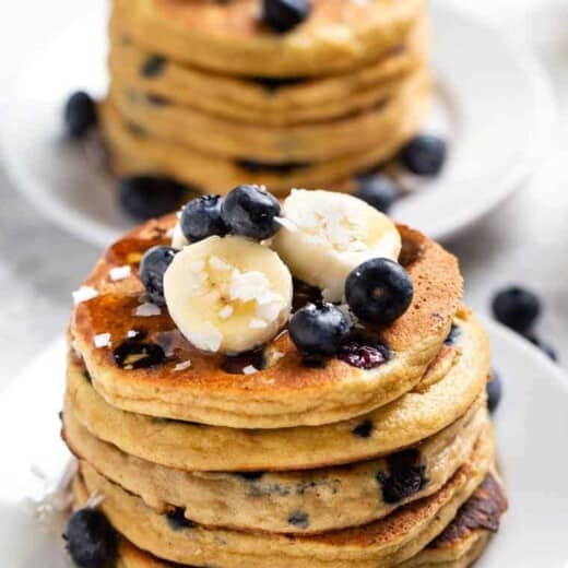 The BEST Blueberry Protein Pancakes [GF] - Simply Quinoa