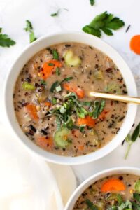 Creamy Vegan Wild Rice Soup Recipe | Simply Quinoa