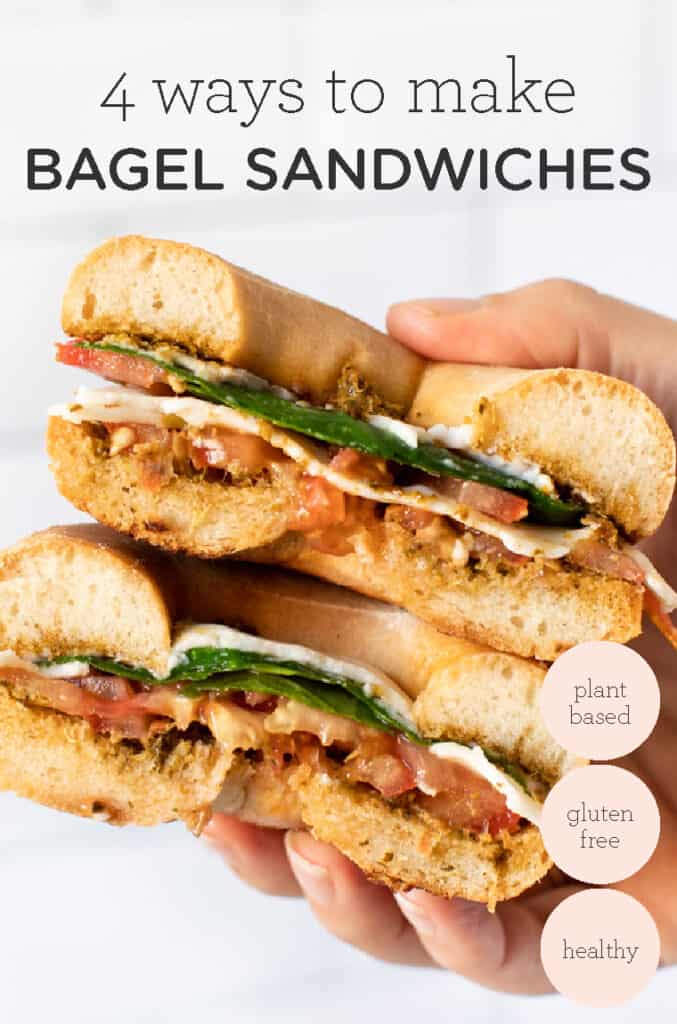 4 Healthy Bagel Sandwich Ideas {all vegan!} - Simply Quinoa
