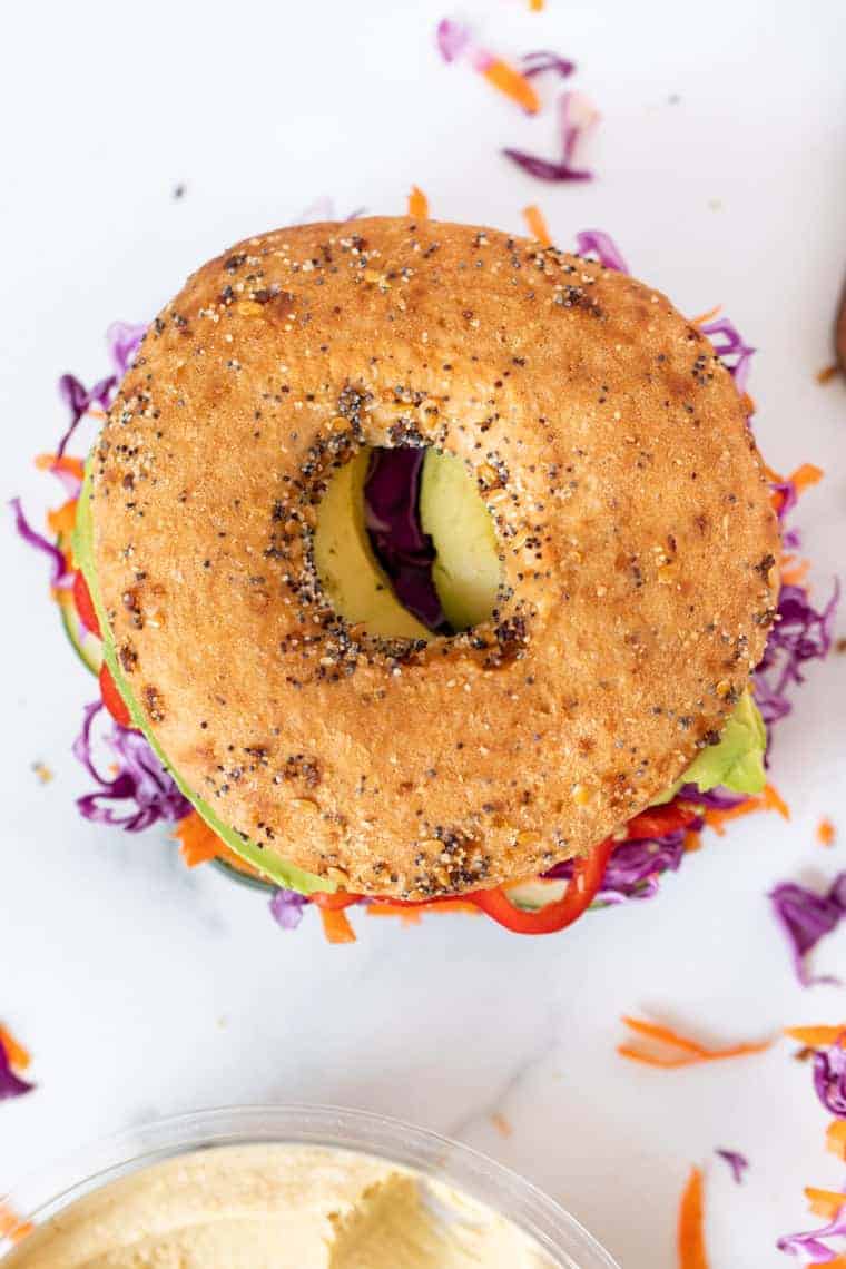 4 Healthy Bagel Sandwich Ideas {all vegan!} - Simply Quinoa