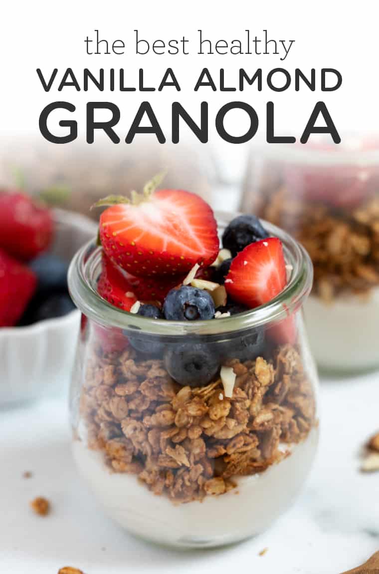 La mejor granola de vainilla y almendras de la historia