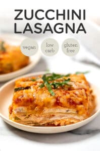 Vegan Zucchini Lasagna {Not Watery!!} - Simply Quinoa