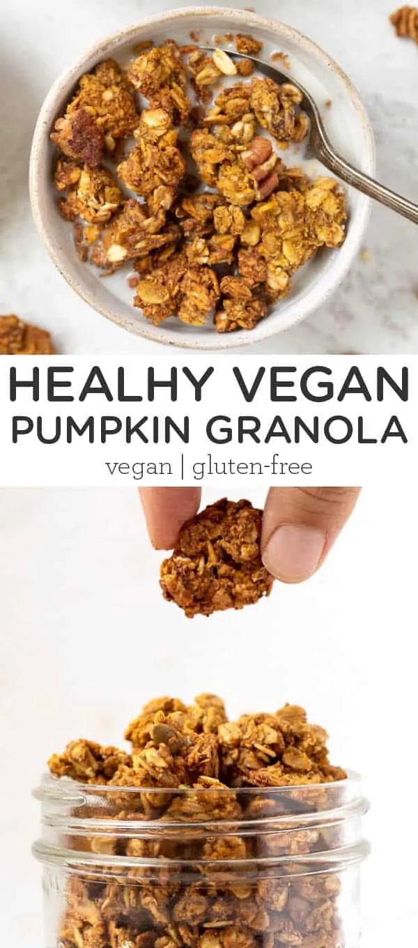 Healthy Pumpkin Granola {Vegan + GF} - Simply Quinoa