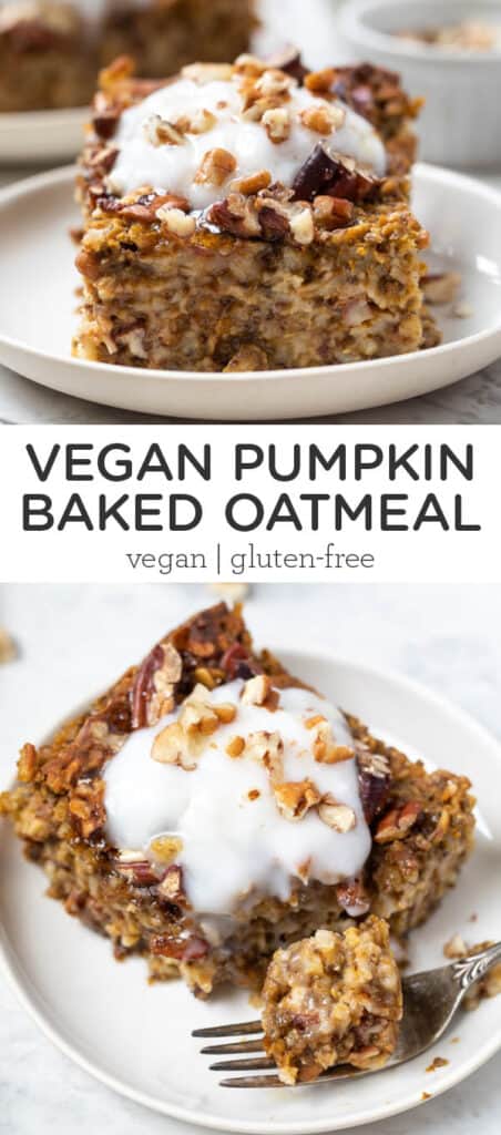 Pumpkin Baked Oatmeal {Vegan & GF} - Simply Quinoa