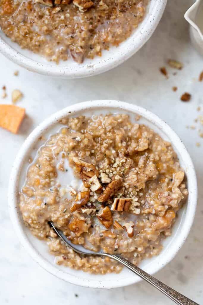 Creamy Sweet Potato Oatmeal {Easy & Healthy} - Simply Quinoa