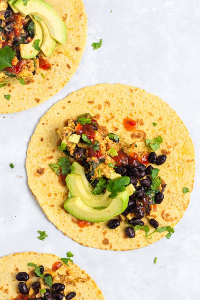 5-Minute Vegetarian Breakfast Tacos (Gluten-Free) - Simply Quinoa