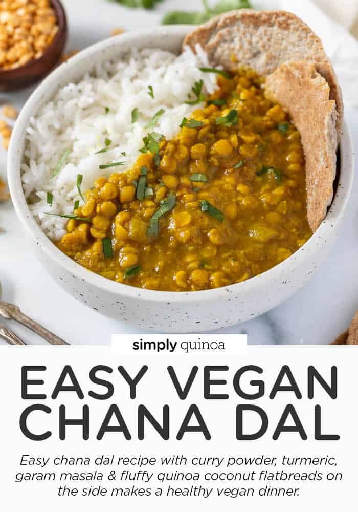 Easy Chana Dal with Coconut Quinoa Flatbreads - Simply Quinoa