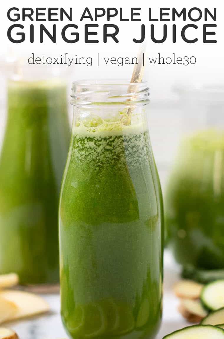 Apple Lemon Ginger Juice | The BEST Green Juice Recipe